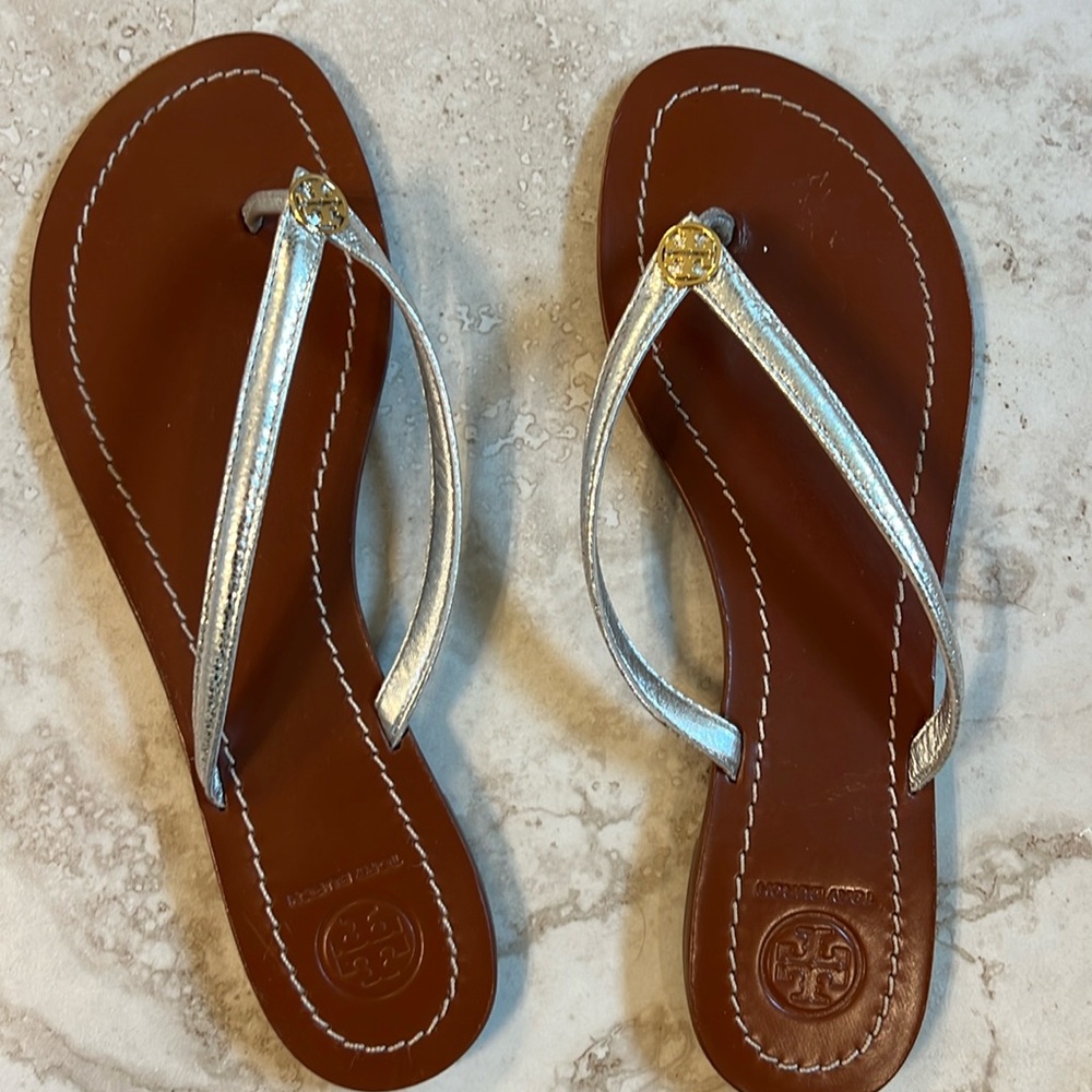 Tory Burch flip-flops. Rarely worn.